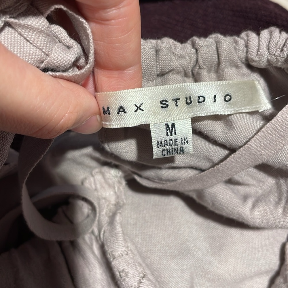 Max Studio Gray Floral Dress Size Medium - Picture 3 of 4